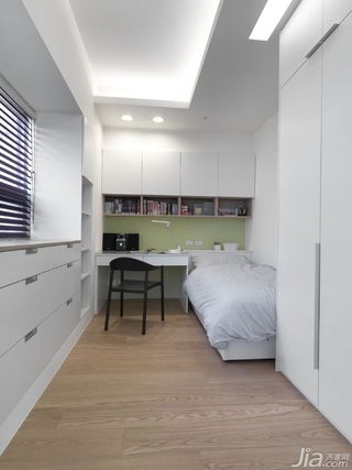 简约风格三居室富裕型120平米卧室书桌台湾家居