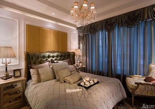 欧式风格三居室奢华豪华型卧室吊顶床图片