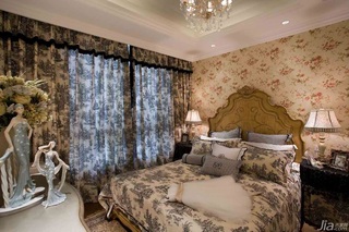 欧式风格三居室奢华豪华型卧室吊顶床效果图