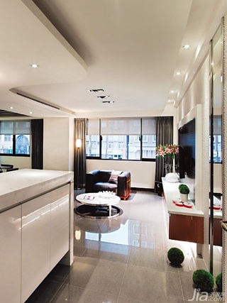 混搭风格公寓富裕型120平米客厅电视柜台湾家居