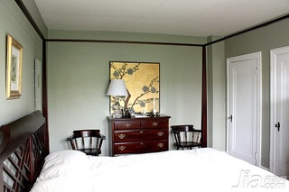 美式乡村风格二居室舒适经济型120平米卧室床海外家居