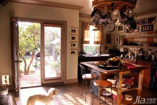 三居室简洁原木色富裕型厨房橱柜定做