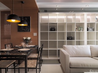 简约风格公寓富裕型90平米餐厅沙发背景墙餐桌台湾家居