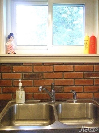 欧式风格公寓经济型120平米厨房洗手台海外家居