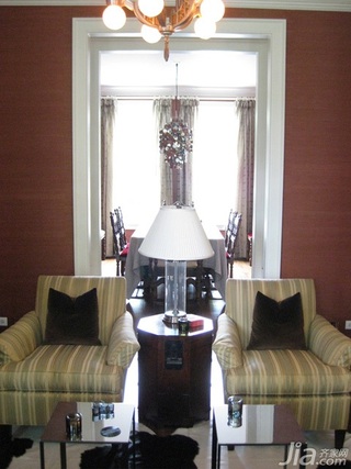 欧式风格别墅富裕型130平米客厅沙发海外家居