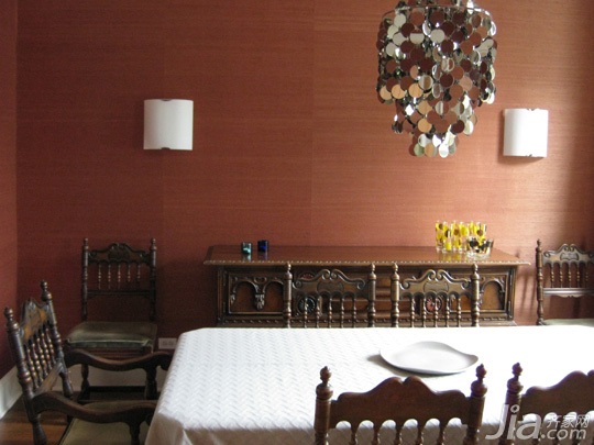 别墅装修,130平米装修,富裕型装修,欧式风格,海外家居,餐厅,餐桌,灯具