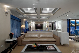 欧式风格别墅豪华型140平米以上客厅吊顶沙发台湾家居