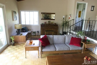 欧式风格跃层经济型100平米客厅沙发海外家居