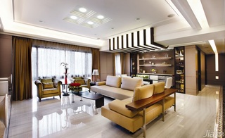 中式风格公寓富裕型140平米以上客厅吊顶沙发台湾家居