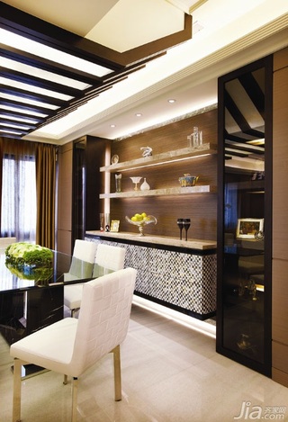 中式风格公寓富裕型140平米以上餐厅收纳柜台湾家居