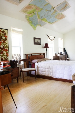 简约风格小户型简洁3万-5万卧室卧室背景墙床海外家居
