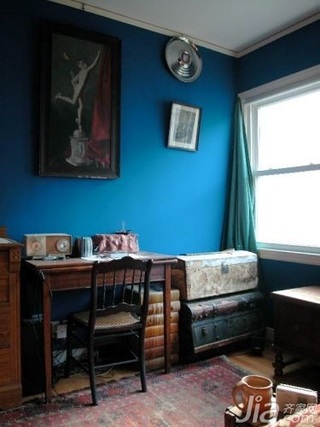 新古典风格复式蓝色经济型120平米海外家居