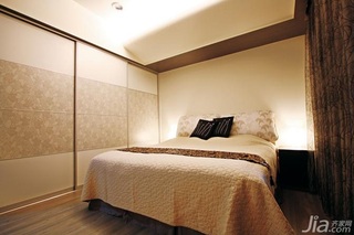 混搭风格公寓富裕型80平米卧室床台湾家居