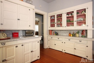 混搭风格三居室简洁白色豪华型厨房橱柜海外家居