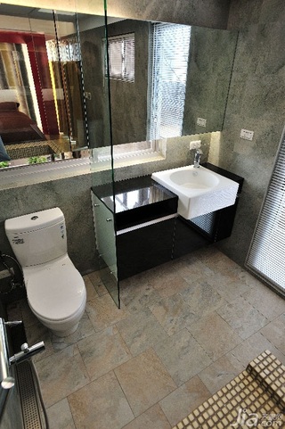 混搭风格公寓富裕型卫生间洗手台台湾家居