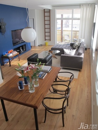 简约风格公寓黑白经济型130平米客厅沙发海外家居