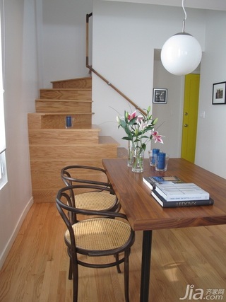 简约风格公寓经济型130平米餐厅楼梯餐桌海外家居