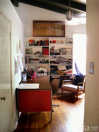 简约风格二居室经济型120平米书房书桌海外家居