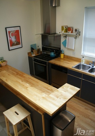 简约风格公寓经济型120平米厨房吧台橱柜海外家居