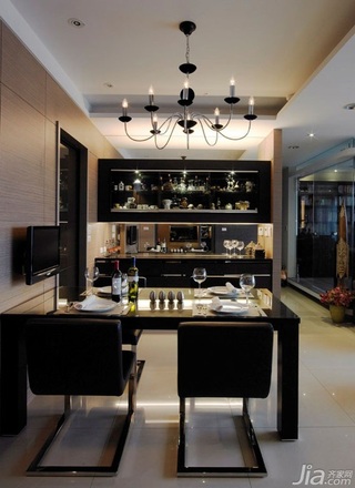 简约风格公寓富裕型110平米餐厅餐桌台湾家居