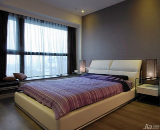 简约风格公寓富裕型110平米卧室飘窗床台湾家居
