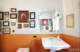 简约风格别墅简洁豪华型卫生间背景墙洗手台海外家居