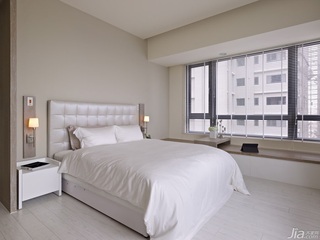 简约风格公寓富裕型110平米卧室飘窗床台湾家居