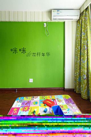 loft风格跃层绿色富裕型140平米以上书房背景墙壁纸图片