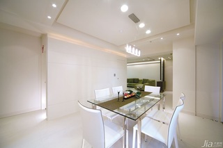 简约风格公寓白色富裕型120平米餐厅吊顶餐桌台湾家居