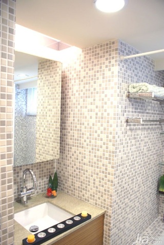 简约风格公寓富裕型120平米卫生间洗手台台湾家居