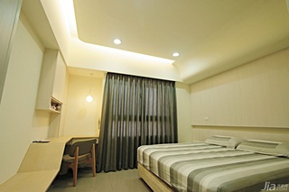 简约风格公寓富裕型130平米卧室床台湾家居