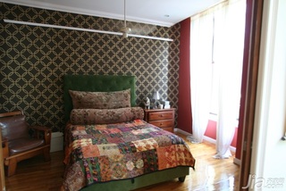 新古典风格复式舒适富裕型90平米卧室床海外家居