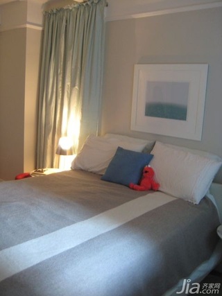 混搭风格三居室舒适经济型80平米卧室床海外家居