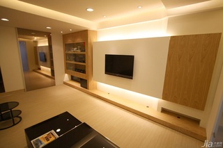 简约风格公寓富裕型80平米客厅电视背景墙台湾家居