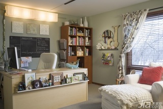 混搭风格复式经济型130平米书房书桌海外家居
