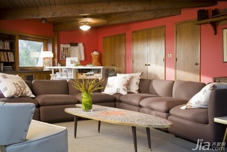 混搭风格复式经济型130平米客厅沙发海外家居