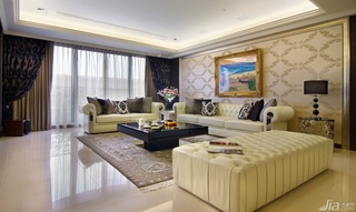 新古典风格三居室豪华型140平米以上客厅沙发背景墙沙发台湾家居