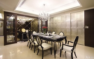 新古典风格三居室豪华型140平米以上餐厅吊顶餐桌台湾家居