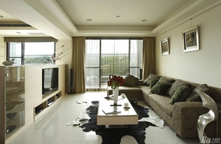 中式风格公寓富裕型130平米客厅隔断沙发台湾家居