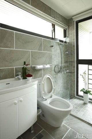 中式风格公寓富裕型130平米卫生间洗手台台湾家居