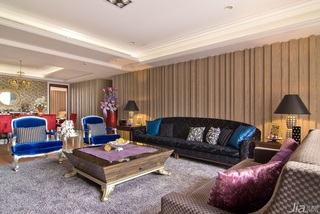 新古典风格公寓豪华型140平米以上客厅背景墙沙发台湾家居