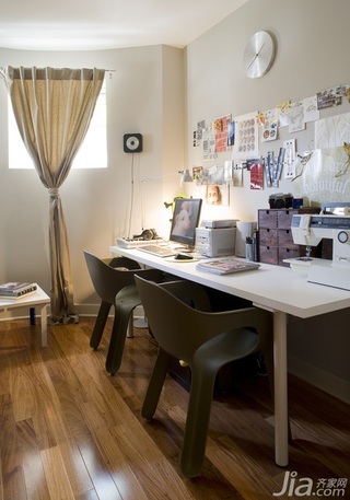 简约风格二居室经济型70平米工作区书桌海外家居