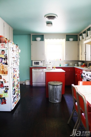 简约风格三居室简洁红色富裕型厨房吊顶灯具海外家居