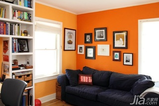 简约风格一居室简洁橙色3万-5万客厅沙发背景墙沙发海外家居