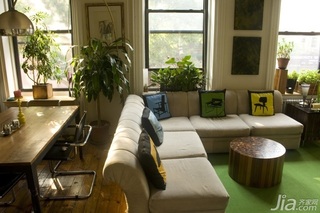 欧式风格三居室经济型110平米客厅沙发海外家居