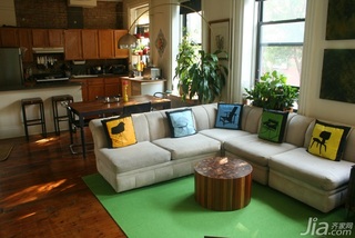 欧式风格三居室经济型110平米客厅沙发海外家居