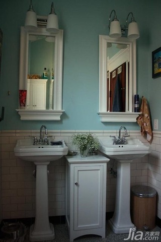 地中海风格别墅富裕型130平米卫生间洗手台海外家居