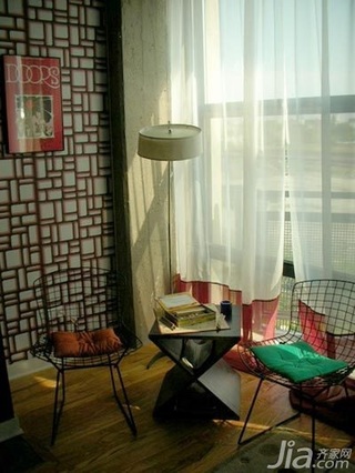 混搭风格公寓古典经济型70平米客厅窗帘海外家居