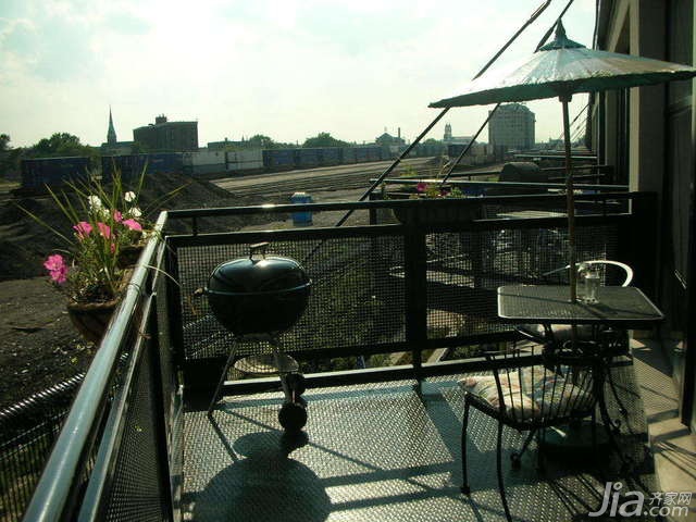 公寓装修,70平米装修,经济型装修,混搭风格,海外家居,阳台