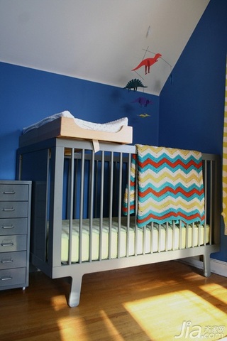 简约风格别墅经济型110平米卧室儿童床海外家居